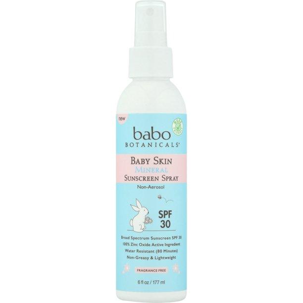 Babo Botanicals - Sensitive SPF 30 Baby Skin Spray  - 6 Oz