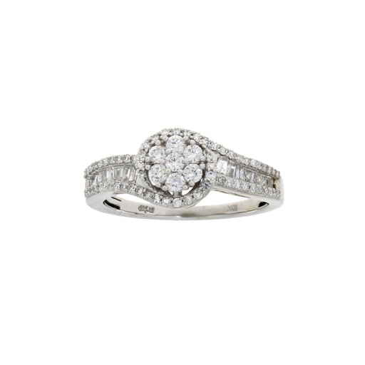 Bids.com .50ct Diamond Eng Only 10KT White Gold Rings