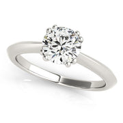 Bids.com 14k White Gold Double Prong Set Solitaire Diamond Engagement Ring (1 cttw) Rings