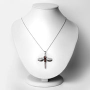 Bids.com 2.29 Carat Genuine Garnet and White Topaz .925 Sterling Silver Pendant Pendants