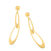Bids.com 14k Yellow Gold Italian Oval Link Earrings Earrings