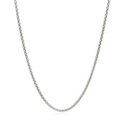 Bids.com Rhodium Plated 1.8mm Sterling Silver Popcorn Style Chain Necklaces