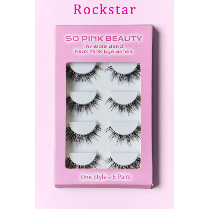 SO PINK BEAUTY Faux Mink Eyelashes 5 Pairs