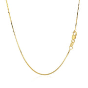 Bids.com 14k Yellow Gold Classic Box Chain 0.8mm Necklaces