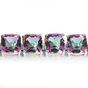 Bids.com 48.93 Carat Genuine Rainbow Quartz .925 Sterling Silver Bracelet Bracelets