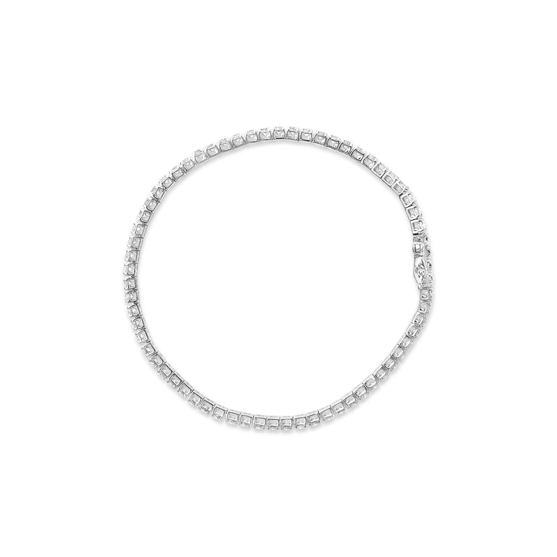 Bids.com 14K White Gold 4.0 Cttw Classic Lab-Grown Diamond Tennis Bracelet (F-G Color, VS2-SI1 Clarity) - 7" Inches Bracelets