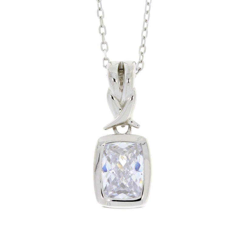 Bids.com Cubic Zirconium Fashion Pendants Sterling Silver Pendants