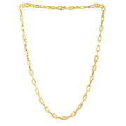 Bids.com 14k Yellow Gold Oval Domed Paperclip Chain Necklace (5.30 mm) Necklaces