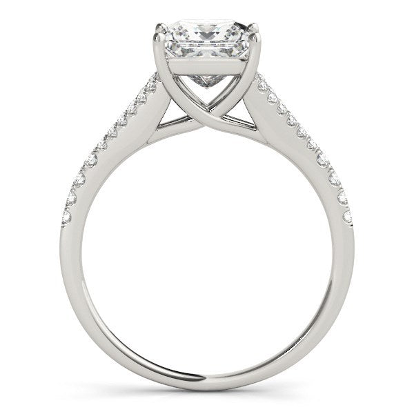 Bids.com 14k White Gold Princess Cut Split Shank Diamond Engagement Ring (1 1/8 cttw) Rings