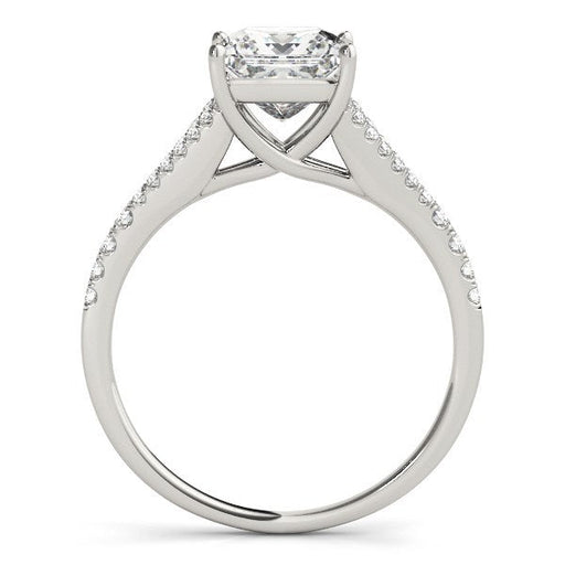 Bids.com 14k White Gold Princess Cut Split Shank Diamond Engagement Ring (1 1/8 cttw) Rings