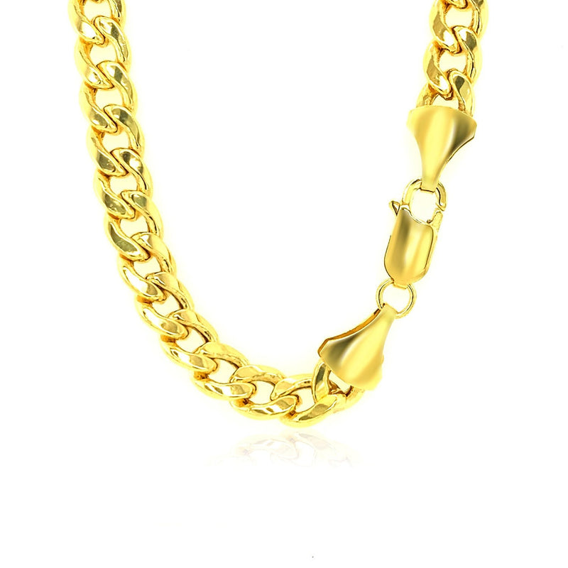 Bids.com 6.5mm 10k Yellow Gold Light Miami Cuban Chain Necklaces