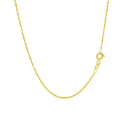Bids.com 10k Yellow Gold Singapore Chain 1.0mm Necklaces