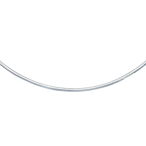 Bids.com 14k White Gold Chain in a Classic Omega (3 mm) Necklaces
