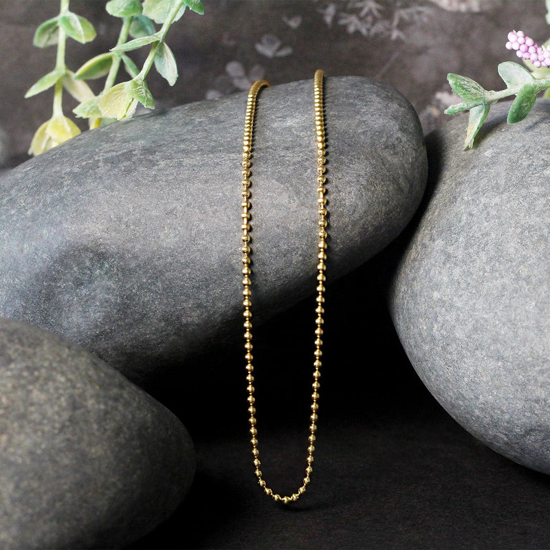 Bids.com 18k Yellow Gold Bead Chain 1.5mm (1.50 mm) Necklaces