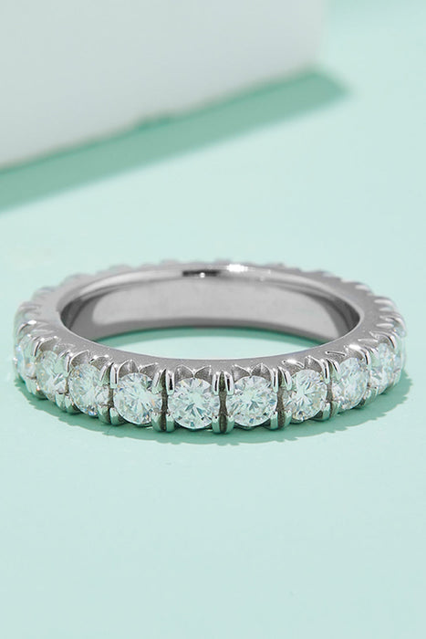 Adored 2.3 Carat Moissanite 925 Sterling Silver Eternity Ring