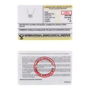 Bids.com IGI Certified 10K White Gold 1/2 cttw Lab Grown Oval Shape Solitaire Diamond East West 18" Pendant Necklace (E-F Color, VS1-VS2 Clarity) Necklaces
