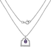 Bids.com 10.70 Carat Genuine Amethyst .925 Sterling Silver Pendant Pendants