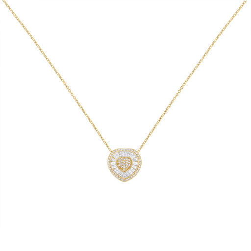 Bids.com 10KT Yellow Gold Diamond Heart Pendant Necklace (1/2 cttw, H-I Color, I1-I2 Clarity) Necklaces