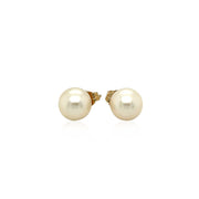 Bids.com 14k Yellow Gold Freshwater Cultured White Pearl Stud Earrings (7.0 mm) Earrings