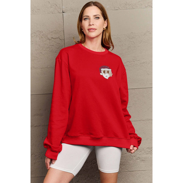 Simply Love Letter Graphic Long Sleeve Sweatshirt