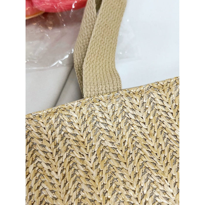 Straw Woven Tote Bag