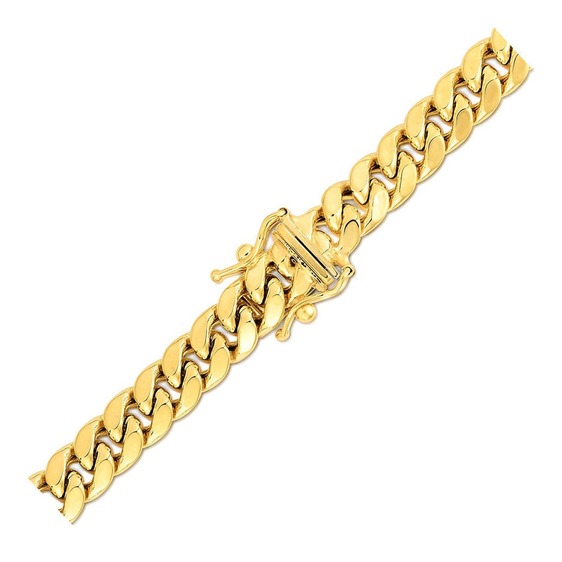 Bids.com 6.9mm 14k Yellow Gold Semi Solid Miami Cuban Chain Necklaces