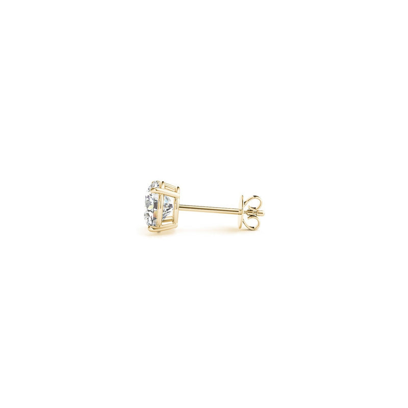 Bids.com 1 cttw Certified IGI Lab Grown Round Diamond Stud Earrings 14k Yellow Gold (G/VS2) Earrings