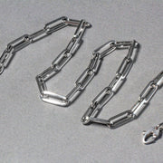Bids.com 14K White Gold Wide Paperclip Chain (6.1mm) Necklaces