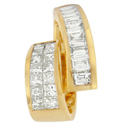 Bids.com 14K Yellow Gold 1 5/8 cttw Princess and Baguette Cut Diamond Fashion Pendant Necklace (G-H, VS2-SI1) Necklaces