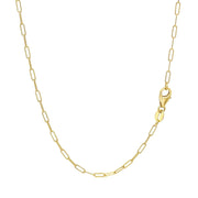 Bids.com 18K Yellow Gold Fine Paperclip Chain (1.50 mm) Necklaces