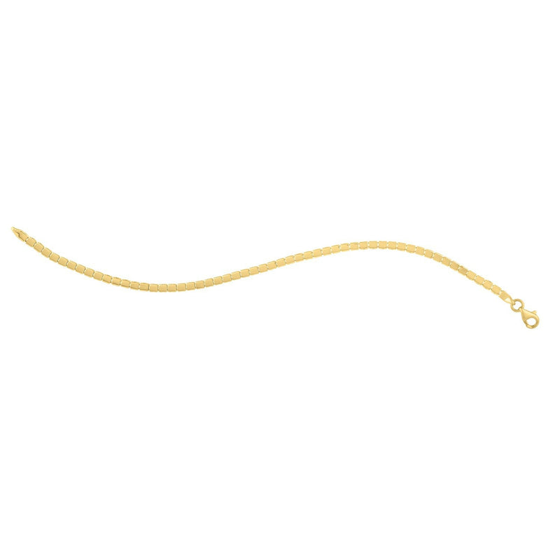 Bids.com 14k Yellow Gold 7 inch Mini Cube Bracelet (2.60 mm) Bracelets