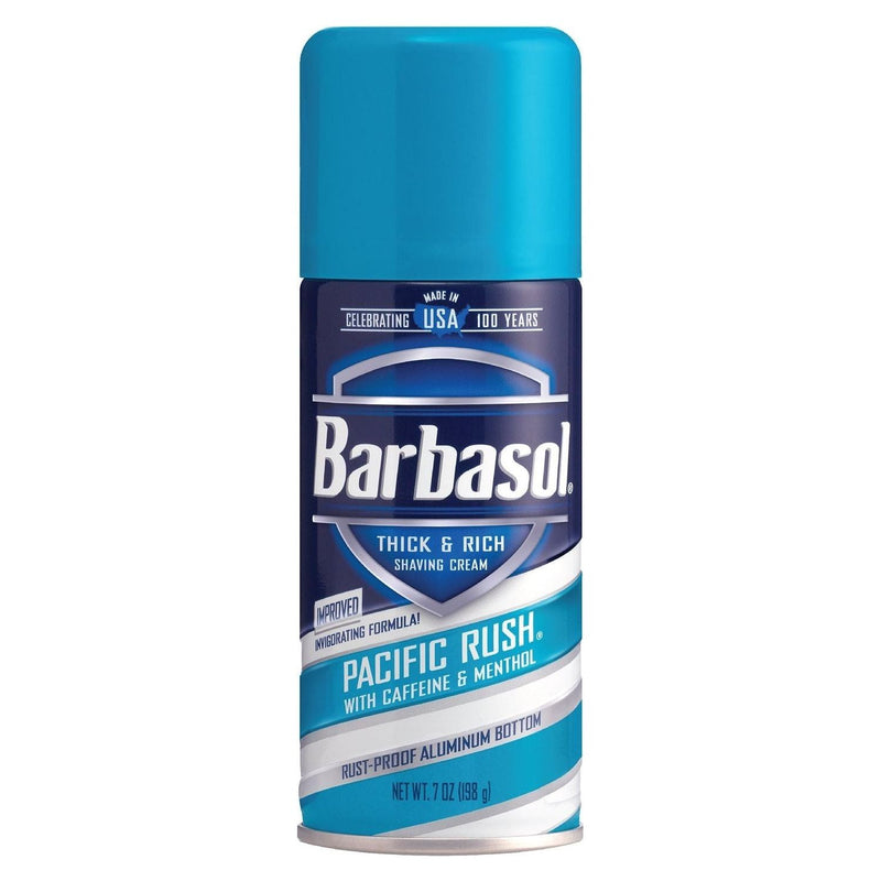 Barbasol Barbasol Shave Cream, Pacific Rush, 7 Oz Shave Cream Light Gray