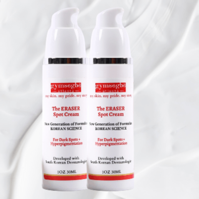 gymsegbë The Eraser Spot Cream | Dark Spot Correcting Moisturizer Dark Spots, Hyperpigmentation White Smoke 2 Bottles