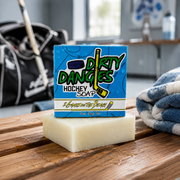 Dirty Dangles Hockey 2 Games on the Beach - Hockey Soap Bar Natural Soap Bar Slate Gray 1 Bar - $8,3 Bars - $22