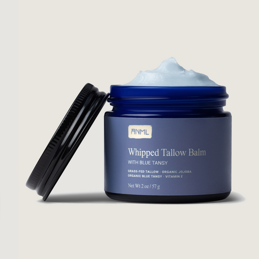 ANML Essentials Whipped Tallow Balm with Blue Tansy Moisturizer Antique White Blue Tansy