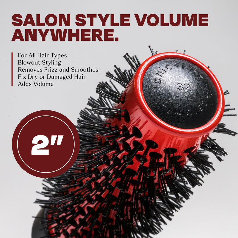 TheSalonGuy 2" Ion Ceramic Round Brush TheSalonGuy Haircare