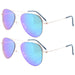 2 Pack 2-6yr Old Kids Child Pilot Metal Sunglasses S15017