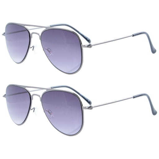 2 Pack 2-6yr Old Kids Child Pilot Metal Sunglasses S15017