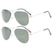 2 Pack 2-6yr Old Kids Child Pilot Metal Sunglasses S15017