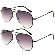 eyekeeper.com 2 Pack 3-10yr Old Kids Child Pilot Metal Sunglasses S15016 Sunglasses