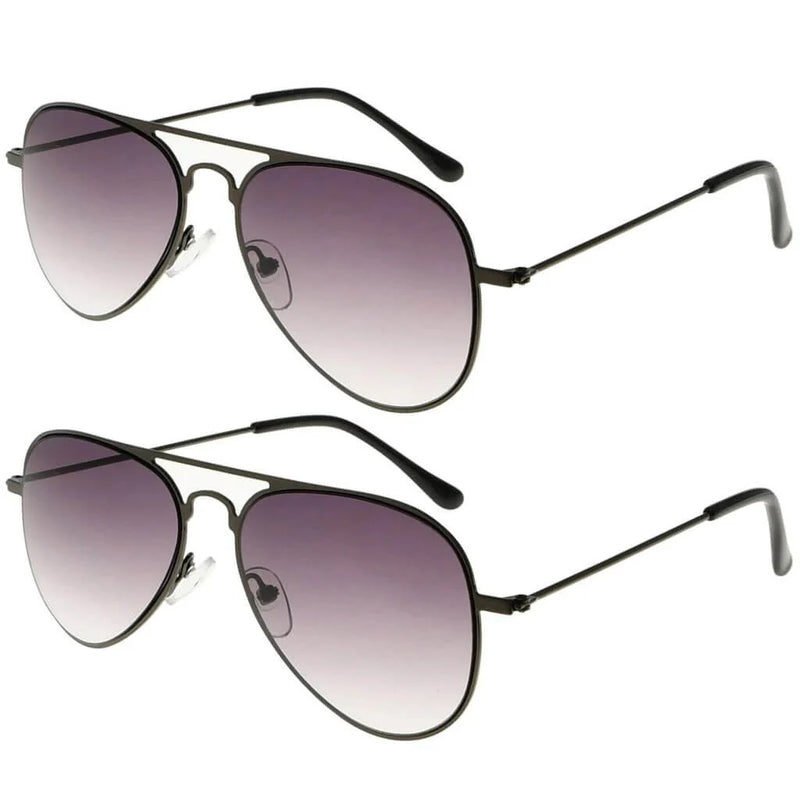 eyekeeper.com 2 Pack 3-10yr Old Kids Child Pilot Metal Sunglasses S15016 Sunglasses