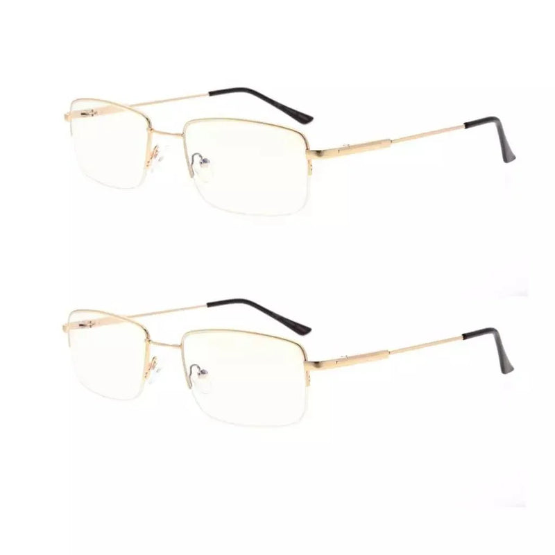 eyekeeper.com 2 Pack Half-rim Blue Light Filter Reading Glasses UVR1702 Eyeglasses