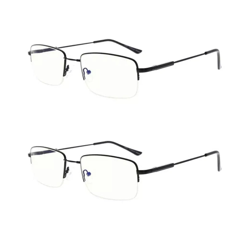 eyekeeper.com 2 Pack Half-rim Blue Light Filter Reading Glasses UVR1702 Eyeglasses