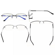 eyekeeper.com 2 Pack Half-rim Blue Light Filter Reading Glasses UVR1702 Eyeglasses