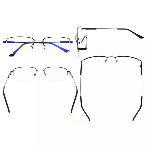eyekeeper.com 2 Pack Half-rim Blue Light Filter Reading Glasses UVR1702 Eyeglasses
