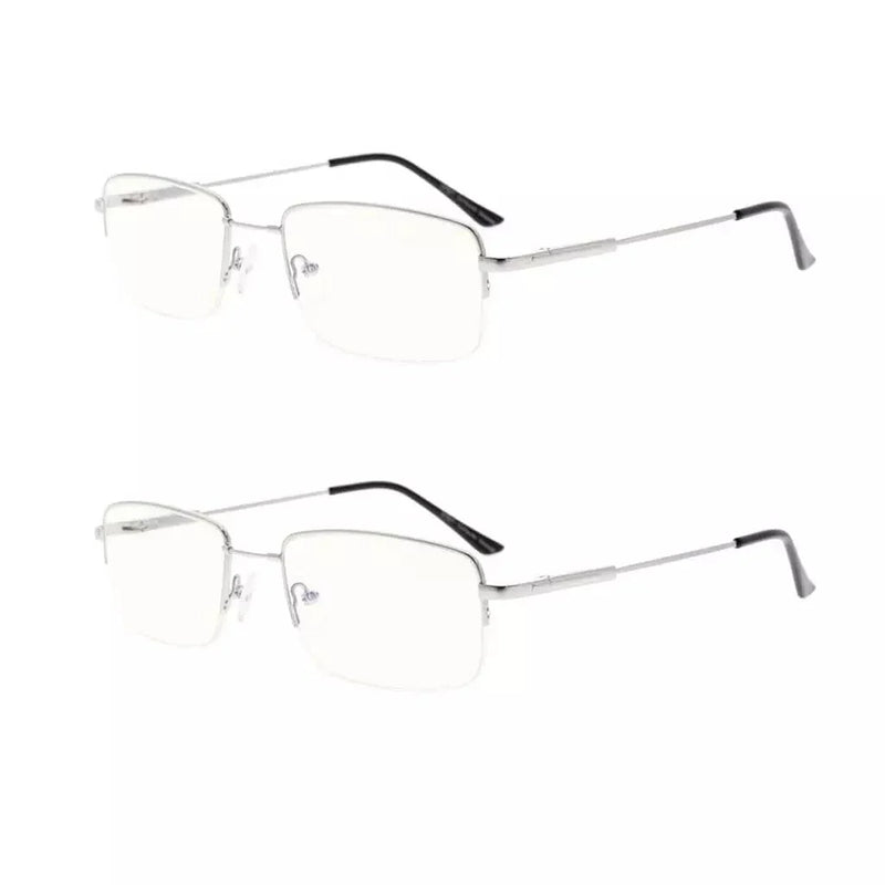 eyekeeper.com 2 Pack Half-rim Blue Light Filter Reading Glasses UVR1702 Eyeglasses