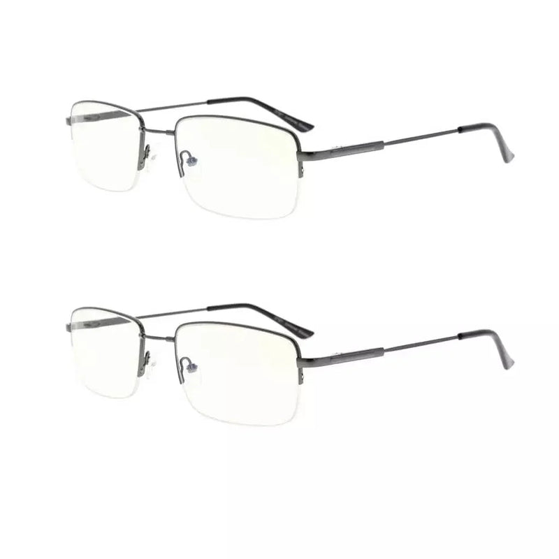 eyekeeper.com 2 Pack Half-rim Blue Light Filter Reading Glasses UVR1702 Eyeglasses