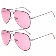 eyekeeper.com 2 Pack Kids Teen Age 8-16 Metal Sunglasses Boys Girls S15018 Sunglasses