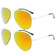 eyekeeper.com 2 Pack Kids Teen Age 8-16 Metal Sunglasses Boys Girls S15018 Sunglasses