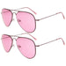 2 Pack Kids Teen Age 8-16 Metal Sunglasses Boys Girls S15018